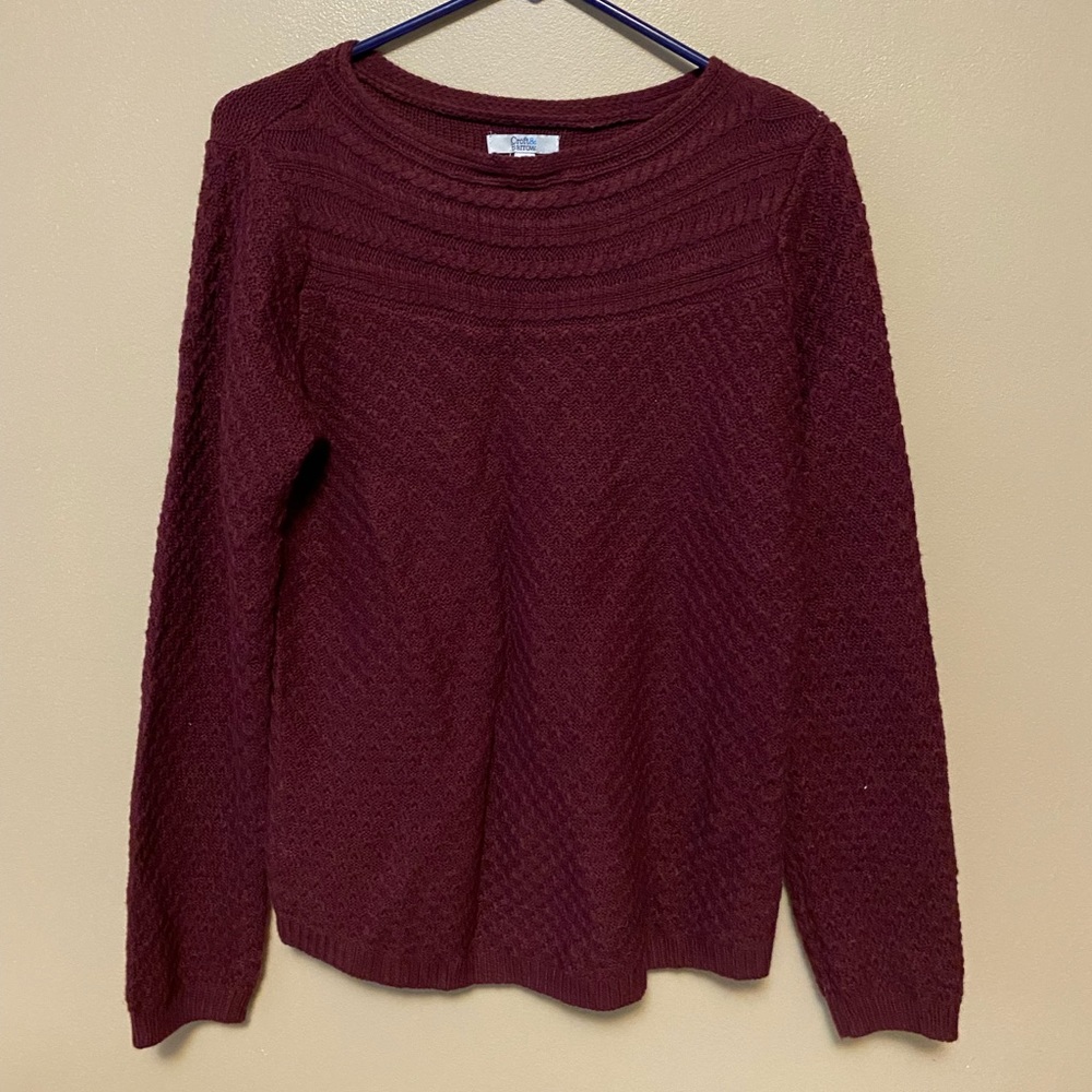 Maroon Croft & Barrow sweater (Medium)